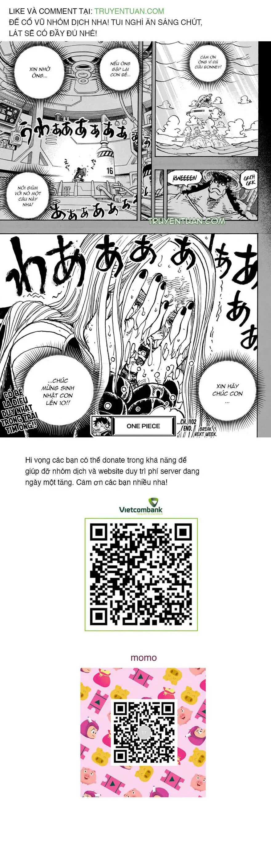 One Piece Chương 1102 – trang 19