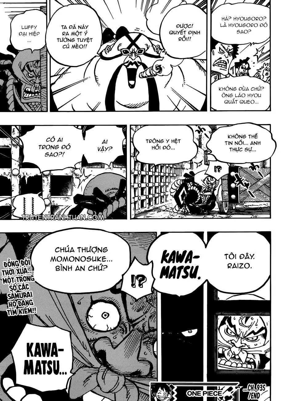 One Piece Chương 935 – trang 17